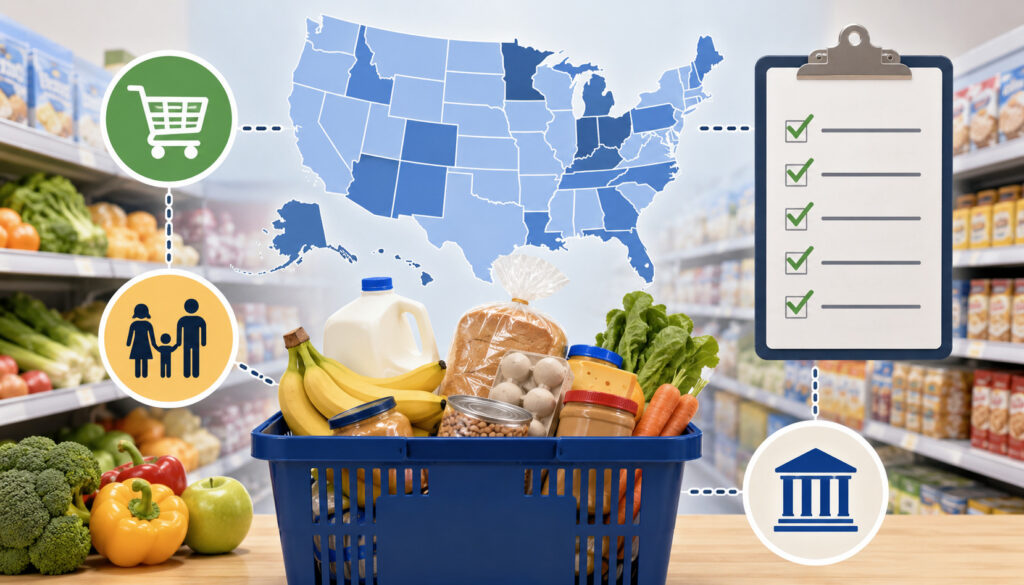 WIC food stocking requirements and state compliance illustration